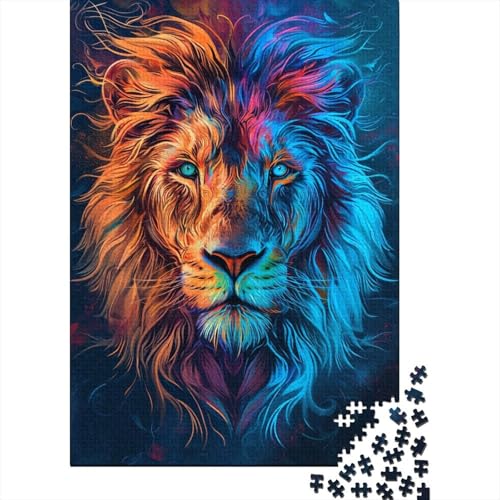 Löwe Puzzle 1000 Teile,Puzzlespiel Für Erwachsene,Impossible Puzzle,Puzzle GesKükenlichkeitsspiel Für Die Ganze Familie, Geschenke Für Männer/Frauen Erwachsenen Puzzel 1000pcs (75x50cm) von BANEUBBDE