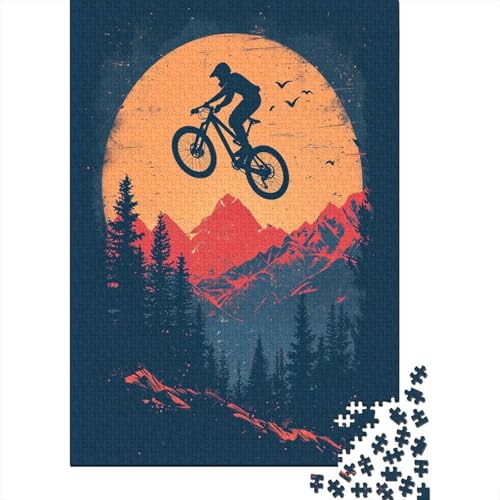 Mountainbiken Puzzlespiel 1000 Teile Puzzle Für Erwachsene Und Kinder Ab 14 Jahren, Puzzle-Motiv Erwachsenen Puzzlespiel Puzzel 1000pcs (75x50cm) von BANEUBBDE