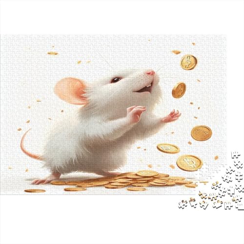 Ratte Puzzle 1000 Teile Erwachsener Kniffel Spaß Für Die Ganze Familie - Abwechslungsreiche 1000 Puzzleteilige Motive Puzzlespiel Erwachsene, Puzzel 1000pcs (75x50cm) von BANEUBBDE