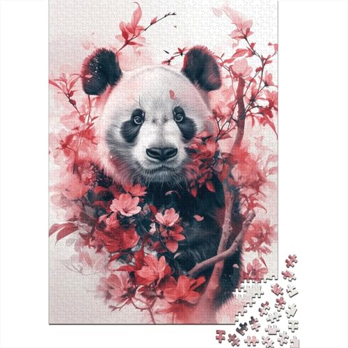 Riesenpanda Puzzle 1000 Teile Puzzles Für Erwachsene Lernspiel Herausforderungsspielzeug 1000-teilige Puzzlespiel Für Erwachsene Kinder Puzzel 1000pcs (75x50cm) von BANEUBBDE