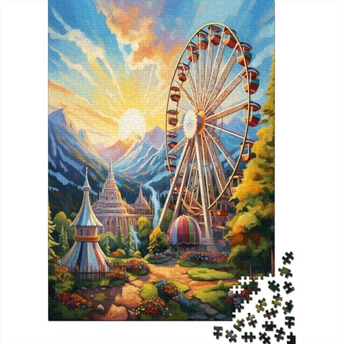 Riesenrad 1000 Teile,Impossible Puzzle,GesKükenlichkeitsspiel Für Die Ganze Familie, Erwachsenen Puzzlespiel Puzzel 1000pcs (75x50cm) von BANEUBBDE