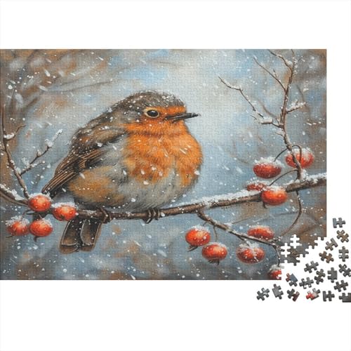 Robin Puzzle 1000 Teile,Puzzlespiel Für Erwachsene,Impossible Puzzle,Puzzle GesKükenlichkeitsspiel Für Die Ganze Familie, Geschenke Für Männer/Frauen Erwachsenen Puzzel 1000pcs (75x50cm) von BANEUBBDE