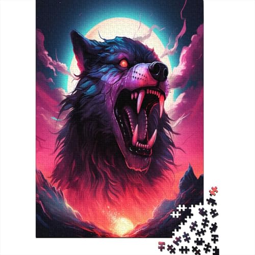 Wolf 1000 Teile Puzzle Für Erwachsene, Hochwertige Recycelbare MateriAußerirdische Und Druck Puzzlespiel, Familienspiel, Geschenk Für Liebhaber Oder Freunde Puzzel 1000pcs (75x50cm) von BANEUBBDE