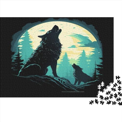 Wolf Puzzle 1000 Teile Erwachsener Kniffel Spaß Für Die Ganze Familie - Abwechslungsreiche 1000 Puzzleteilige Motive Puzzle Erwachsene, Puzzel 1000pcs (75x50cm) von BANEUBBDE