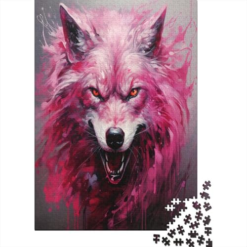 Wolf Puzzle 1000 Teile Puzzle Für Erwachsene Und Kinder Ab 14 Jahren,Puzzlespiel Erwachsenen Puzzlespiel Puzzel 1000pcs (75x50cm) von BANEUBBDE