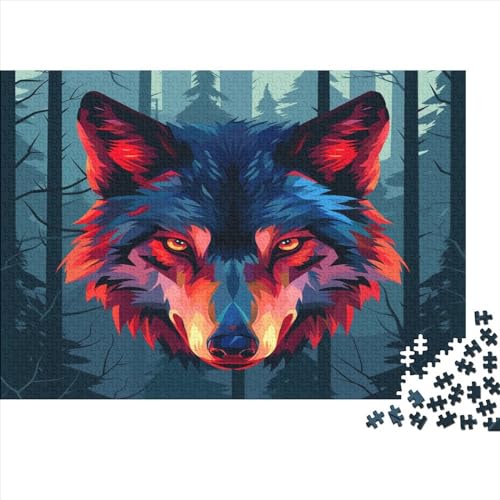 Wolf Puzzle 1000 Teile Puzzle Für Erwachsene Und Kinder Ab 14 Jahren Puzzel 1000pcs (75x50cm) von BANEUBBDE