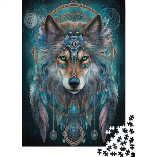 Wolf Puzzlespiel 1000 Teile Puzzle Für Erwachsene Und Kinder Ab 14 Jahren, Puzzle Erwachsenen Puzzlespi Puzzel 1000pcs (75x50cm) von BANEUBBDE