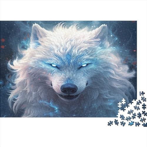 Wolf Puzzlespiel 1000 Teile Puzzle Für Erwachsene Und Kinder Ab 14 Jahren, Puzzle-Motiv Erwachsenen Puzzlespiel Puzzel 1000pcs (75x50cm) von BANEUBBDE