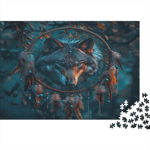 Wolf Puzzlespiel 1000 Teile Puzzle Für Erwachsene Und Kinder Ab 14 Jahren, Puzzle-Motiv Erwachsenen Puzzlespiel Puzzel 1000pcs (75x50cm) von BANEUBBDE