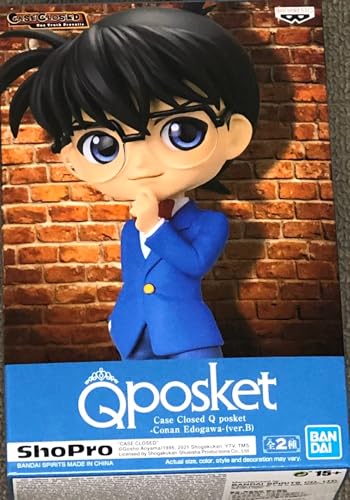 BANPRESTO Conan Edogawa Dekofigur Q Posket, 13 cm, Ver.B BP17877 von Banpresto