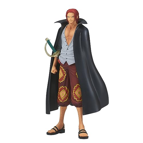 BANPRESTO Shanks One Piece Actionfigur, Film Red, Dxf The Grandline Series, 17 cm, Mehrfarbig, BP88185 von Banpresto