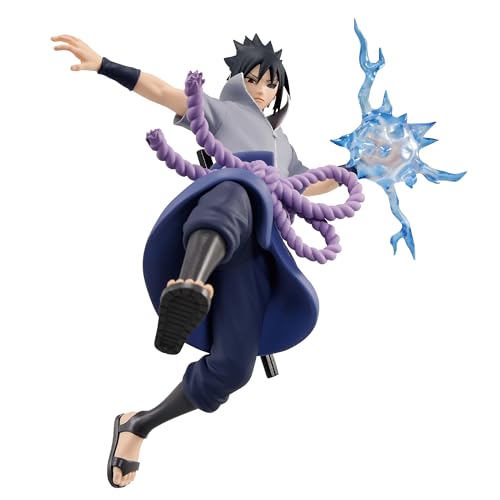 BANPRESTO Naruto Shippuden Actionfigur Uchiha Sasuke Effecttreme aus Kunststoff, von Bandai. von Banpresto