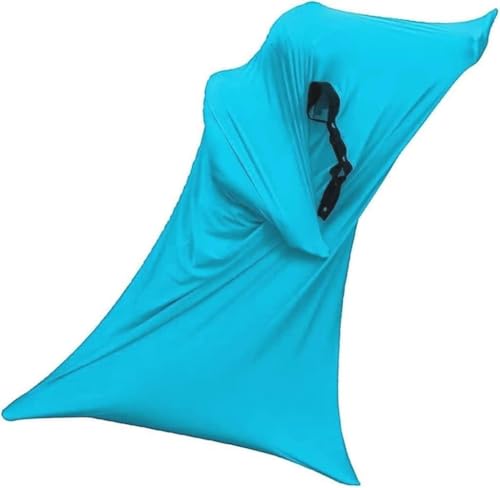 BANTASE Sensorische Körpersocke Für Kinder Stretchy Sensory Sox Für Jungen Mädchen Ganzkörper Sensorische Zaubertasche Kindergarten Sport Spiel Kleidung Sensorisches Trainingsspielzeug(Hellblau,M) von BANTASE