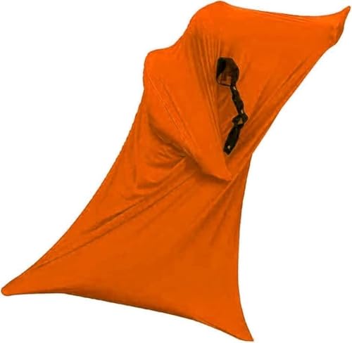 Sensorische Körpersocke Für Erwachsene, 165,1 X 73,7 Cm, Ganzkörperwickel, Dehnbare Körper-Sox, Um Stress Abzubauen, Für Erwachsene Mit Autismus, Angst(Orange,XL) von BANTASE