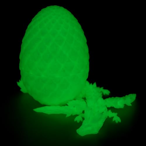 BAODBF Ostern Dragon Egg 3D Dracheneier bedruckt mit Drachen im Inneren des bunten Drachenspielzeugs Exquisites 3D-Drachenornament bedruckt (strahlend) von BAODBF