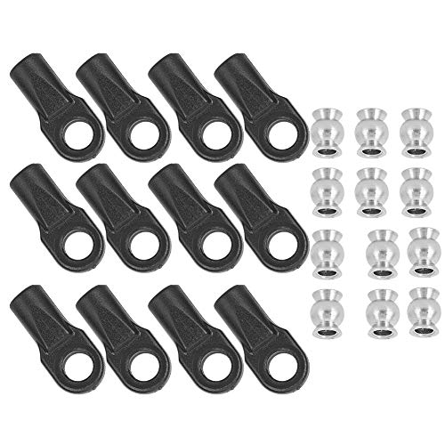 BAOFUYA 12pcs RC-Stabendeenden mit Hohlen Kugeln für 1/10 E-RC-Auto, Leicht und Einfach zu Bedienendem RC-Auto, Austausch für Abgenutzte Teile von BAOFUYA