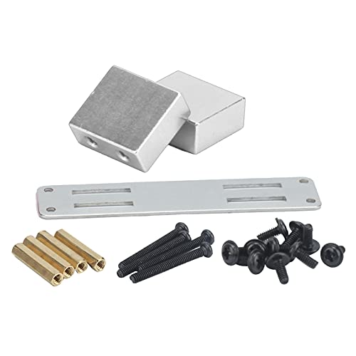 BAOFUYA RC Accessoire Metal Servo Feste Halterung, Verbesserung des Erscheinungsbilds, Verbesserung der Leistung, das für MN -Fernbedienungsauto Ausgelegt Ist (Silver) von BAOFUYA