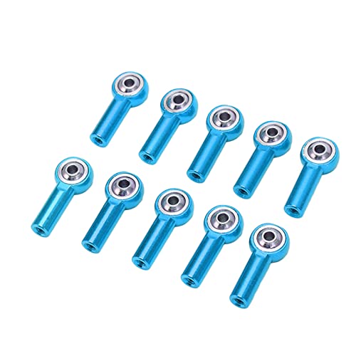 BAOFUYA Tragbare 10pcs M3 Aluminium Link-Stange-Endkugel-Gelenk für 1/10 1/8 RC-Autos, Leicht zu Istüberinstallierende Metallverbindungs-Stange-Endkugel-Kopfgelenk für Universelle von BAOFUYA