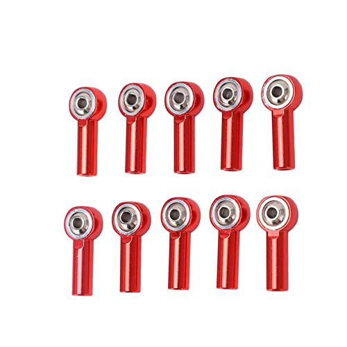 BAOFUYA Tragbare 10pcs M3 Aluminium Link-Stange-Endkugel-Gelenk für 1/10 1/8 RC-Autos, Leicht zu Istüberinstallierende Metallverbindungs-Stange-Endkugel-Kopfgelenk für Universelle von BAOFUYA