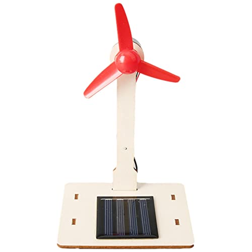 BAOK Solar-Windturbine – Windmühle, montiertes Modell, Solarspielzeug, Kinder, Lernspaß, Spielzeug, Geschenk für Heimdekoration, Gartendekoration von BAOK