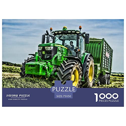 1000 Stück Traktoren Puzzles Für Erwachsene Impossible Puzzle 1000-teiliges Puzzle Lernspiel Spielzeug Geschenk 1000pcs (75x50cm) von BARDYS