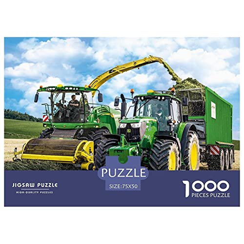 Traktoren Puzzle 1000 Impossible Teile Puzzle Für Erwachsene Puzzle DIY Holzpuzzle Geschicklichkeitsspiel Für Die Ganze Familie 1000pcs (75x50cm) von BARDYS