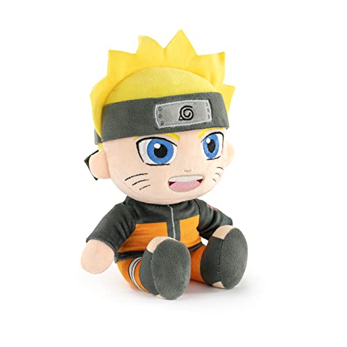 BARRADO Naruto Charakter Plüschtiere - Naruto, Itachi, Kakashi - Sitzend ca. 24 Zentimeter - Super Soft Qualität (Naruto) von BARRADO