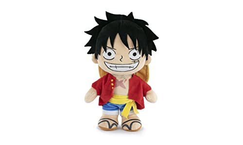 One Piece - One Piece - 28 Zentimeter - Luffy, Sanji, Roronoa Zoro, Shanks - Super Soft Qualität (Luffy) von BARRADO