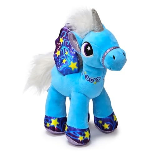 BARRADO Plüschtier Einhorn mit Flügeln Fantasie, 32 cm, 46615 (Blau) von BARRADO