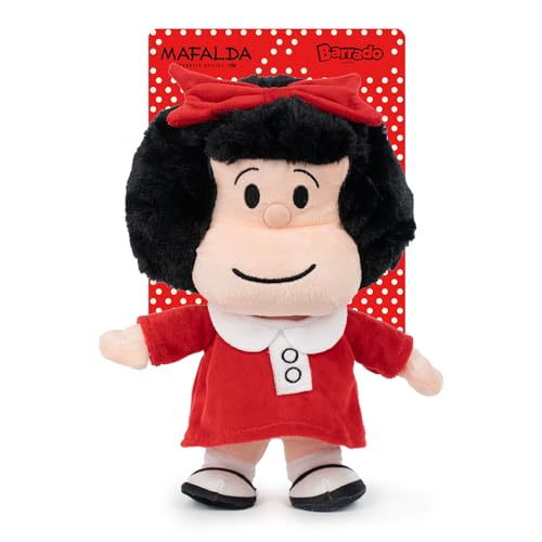 Barrado Mafalda Mafalda mit rotem Kleid, Plüsch, 26 cm von BARRADO