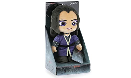 BARRADO The Witcher - The Witcher Charakter Kuscheltier 28cm - Cirilla, Geralt, Yennefer - Super Soft Qualität (28cm mit Display, Yennefer) von BARRADO