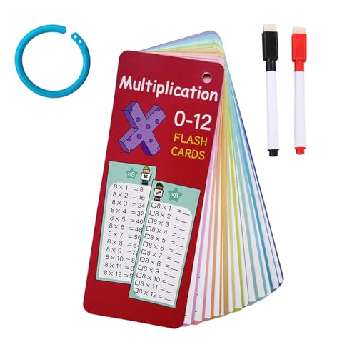 Multiplikationstabellen Für Kinder mit Whiteboard Marker Magnetisch,Kinder Brett Einmaleins,Multiplikationstabelle Kinder Lernen mit Schlüsselbund,Einmaleins Spiel,Multiplikationstabelle Spielzeug von BASTOUR