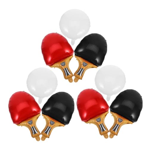 BATHVEVE 9 Stück Teiliges Folienballons Tischtennisball und Schläger Langlebig Wiederverwendbar Sportliches Partydekor in Rot und Schwarz für Sportthemen-events und Geburtstagsfeiern BATHVEVE 9 Stück Teiliges Folienballons Tischtennisball und Schläger Langlebig Wiederverwendbar Sportliches Partydekor in Rot und Schwarz für Sportthemen-events und Geburtstagsfeiern von BATHVEVE