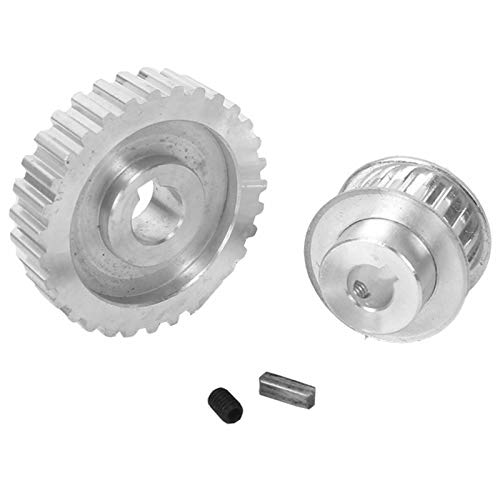 BATIVFLUG Werkzeuge kompatibel mit 2 Metall-Synchronriemenscheiben, Getriebemotorriemen, Getriebeantriebsradgetriebe, S/N Cj0618 Mini-Drehmaschinengetriebe, Metallschneidemaschinengetriebe von BATIVFLUG