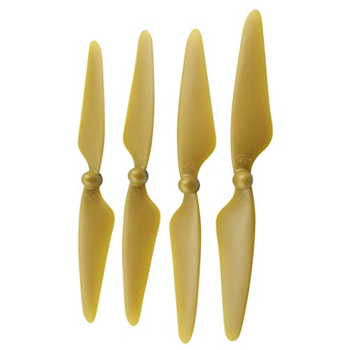 BATIVFLUG Werkzeuge kompatibel mit 4 x Kunststoff-Propeller-Requisiten CW CCW Fit H501S RC Racing Drohne DIY (Gold) von BATIVFLUG