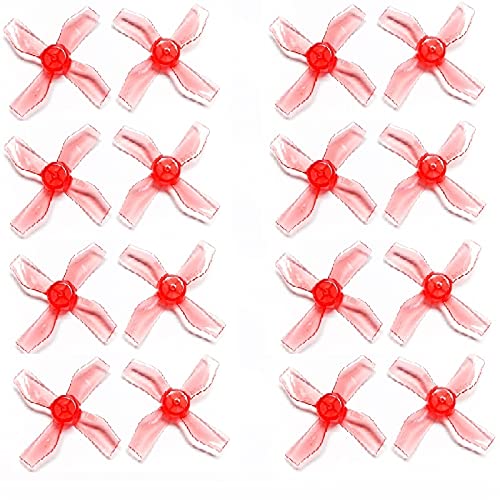 BATIVFLUG Werkzeuge kompatibel mit 8 Paar 31 mm 1220 1,2 x 2 x 4 4-Blatt-PC-Propeller 0,8 mm 1 mm für RC FPV Racing Freestyle für Tinywhoop Micro Drone Ersatz DIY von BATIVFLUG