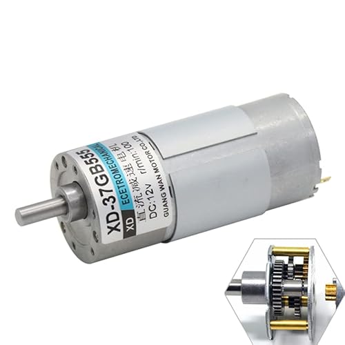 Werkzeuge kompatibel mit 12 V/24 V 10 W XD-37GB520 Miniatur DC Getriebemotor Niedrige Geschwindigkeit Hhigh Drehmoment Kann Positive Und Negative Drehung Elektrowerkzeuge(12v,10 RPM) von BATIVFLUG