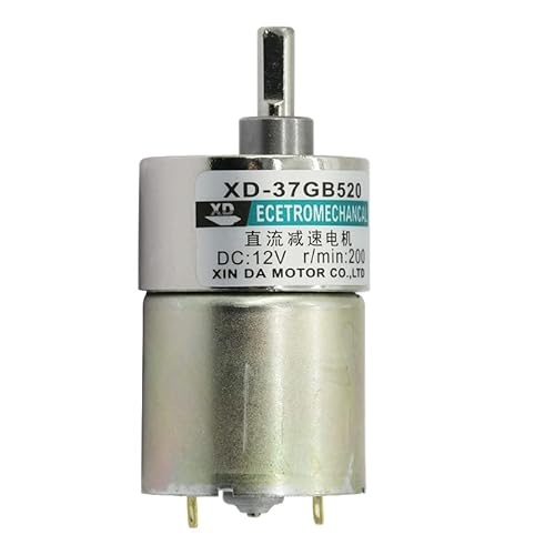 Werkzeuge kompatibel mit 12V / 24V 10W XD-37GB520 Miniatur Gear DC Getriebemotor Niedrige Geschwindigkeit Hohes Drehmoment Einstellbare Geschwindigkeit einstellbare Richtung(12V,100) von BATIVFLUG