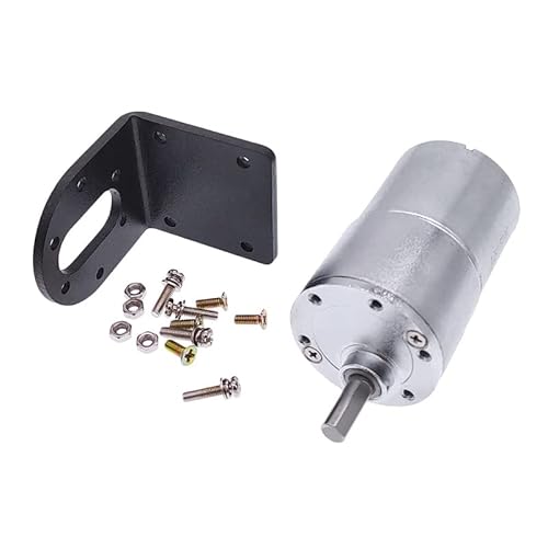 Werkzeuge kompatibel mit 24V 12V DC Motor GB37RG Exzenterwelle Montagehalterung Hohes Drehmoment Getriebemotor + Motorhalterung(12v,1000rpm) von BATIVFLUG