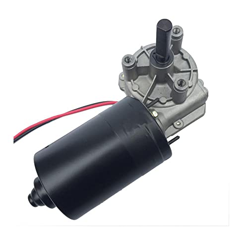 Werkzeuge kompatibel mit DC 60W Schneckengetriebe Motor 30-60 Rpm Garagentor Roltor Metallgetriebe Hohes Drehmoment Niedrig Drehzahl Motor(Right Typ,12V 30rpm) von BATIVFLUG