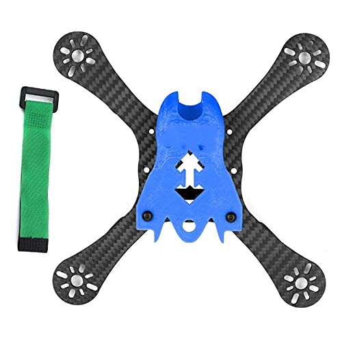 Werkzeuge kompatibel mit T180 10,2 cm 180 mm Radstand-Rahmen-Set mit 3D-Raubdach für 19 mm Kamera, DIY FPV Racing Drone Quadcopter Zubehör Teile (blaues Vordach) von BATIVFLUG