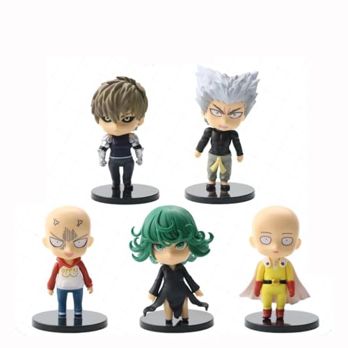 5 Figuren One Punch Man Saitama Toy Doll Anime Collection von BATTERUI