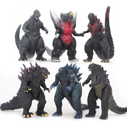 6 Stück Anime Ratton Ghidorah Figuren Spielzeugsammlung Modell Dekoration Sammlerstücke von BATTERUI