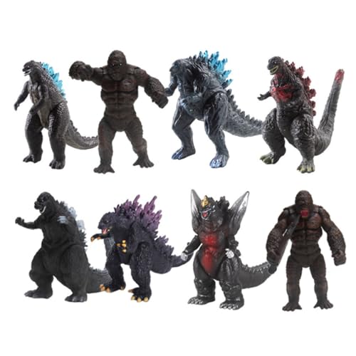 8 Stück Anime Kong Godzilla Figuren, Sammelmodell, Dekoration, Sammlerstücke von BATTERUI