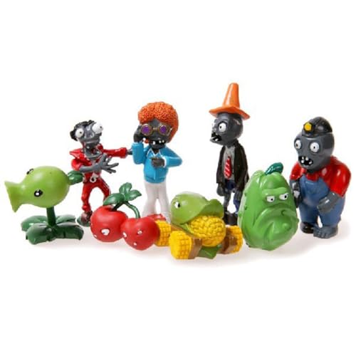 8 Stück Cartoon Pflanzen Zombies Figuren Spielzeug Sammlung Spielzeug Dekoration Modell Sammlerstücke von BATTERUI