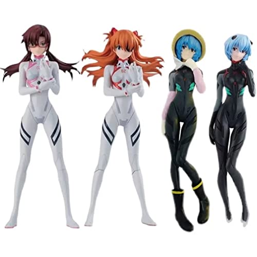 Ayanami Reis Asuka Anime-Figuren, Modellkollektion für Anime-Fans, 4 Stück von BATTERUI