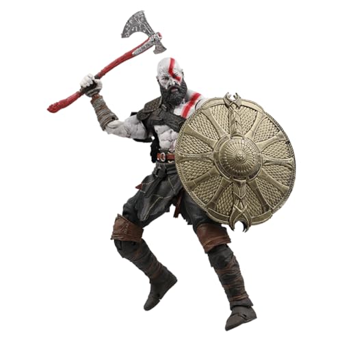 BATTERUI 1 x Gods of Wars Kratos Anime Figure Toy Collection Modell Dekoration Sammlerstücke Statue von BATTERUI