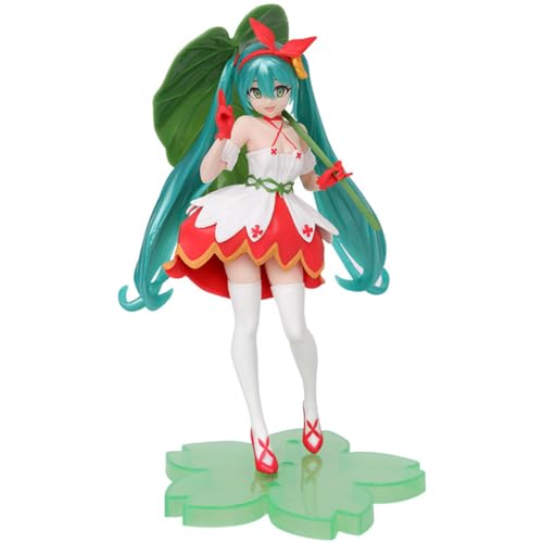 BATTERUI 1 x Hatsunes grüne Blätter, Anime-Figur, Spielzeug, Kollektion, Modell, Dekoration, Sammlerstücke, Statue von BATTERUI