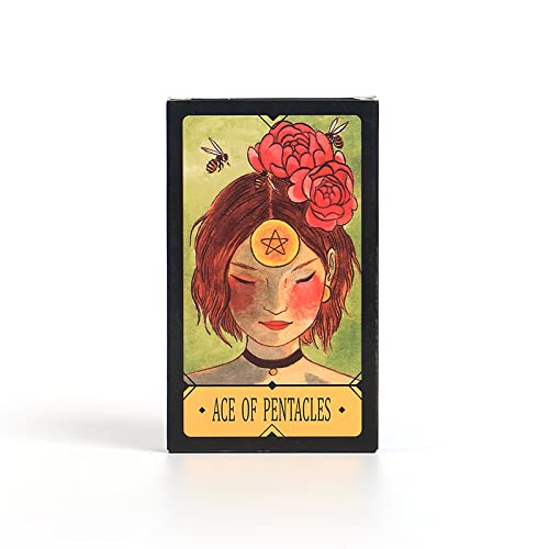 BATTERUI Ace Of Pentacles Familienkartenspiele Tarotdeckkarten von BATTERUI