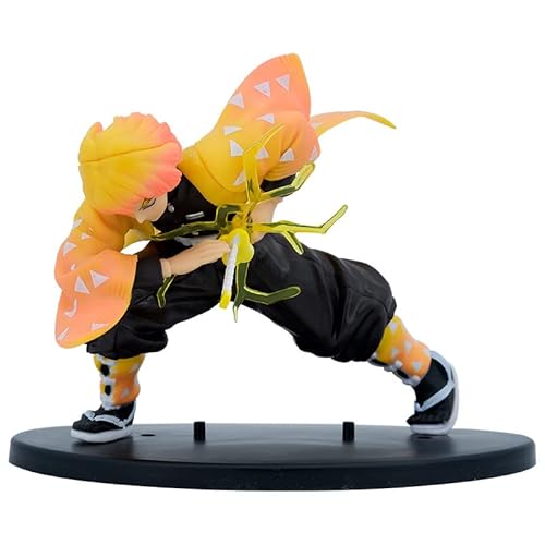 BATTERUI Anime Figur Demons Slayers Agatsumas Zenitsus, Sammelspielzeug, Statuenmodell, Spielzeug, PVC-Figuren, Desktop-Ornamente, Fans, Sammelmodell von BATTERUI